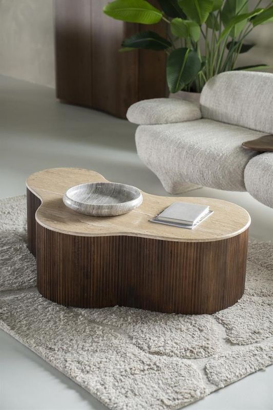 Eleonora Soffbord Mari - 129x84x36 Brun