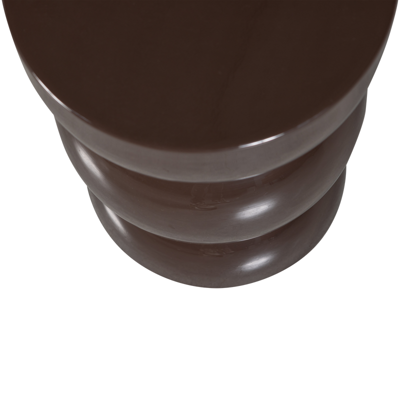 WOOOD BRENO Sidobord Metall Mörkbrun