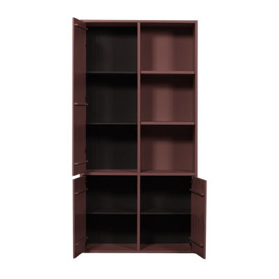 WOOOD MEREL Förvaringsskåp i Vinröd Furu