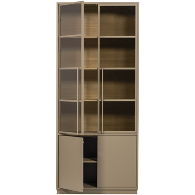 WOOOD Casa Vitrinskåp i Furu Mud [FSC]