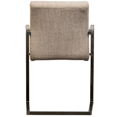 WOOOD Bas Matstol i Vävd Tyg Sand Melange 2 st