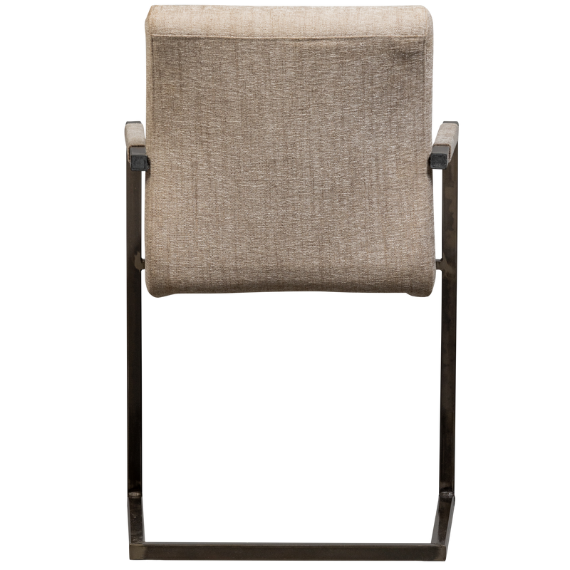 WOOOD Bas Matstol i Vävd Tyg Sand Melange 2 st