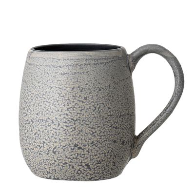 Bloomingville Kendra Mugg, Grå, Stengods - 12-pack