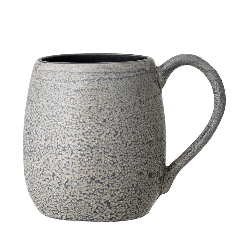 Bloomingville Kendra Mugg, Grå, Stengods - 12-pack