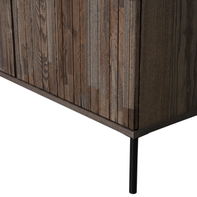 WOOOD NEW GRAVURE Vägghylla i Askfanér Espresso [FSC]