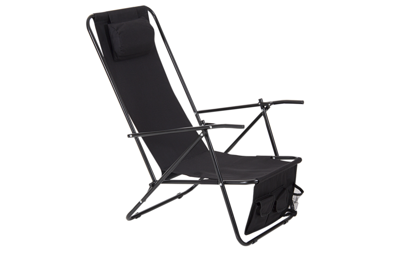 Brafab Colorado strandstol svart/svart