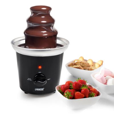 Princess Chokladfontän 292994  svart rostfri skål med snabb uppvärmning