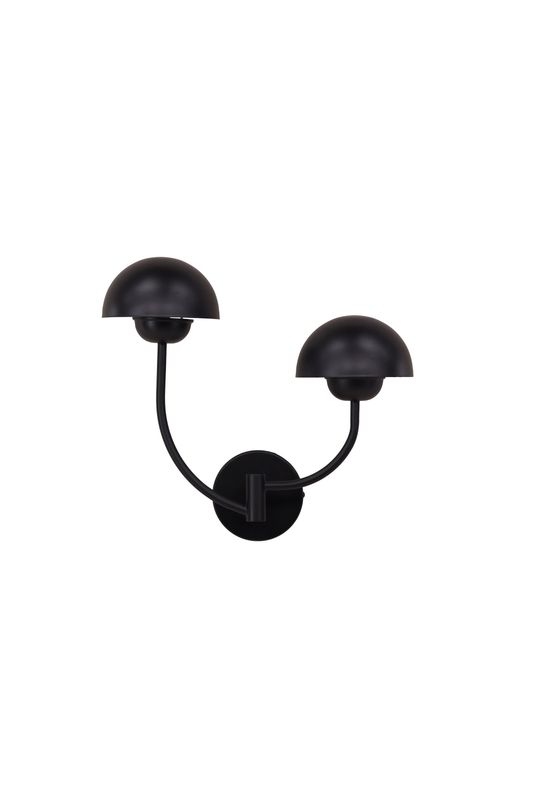 Vägglampa Lyckorna - Dubbel Svart Järn