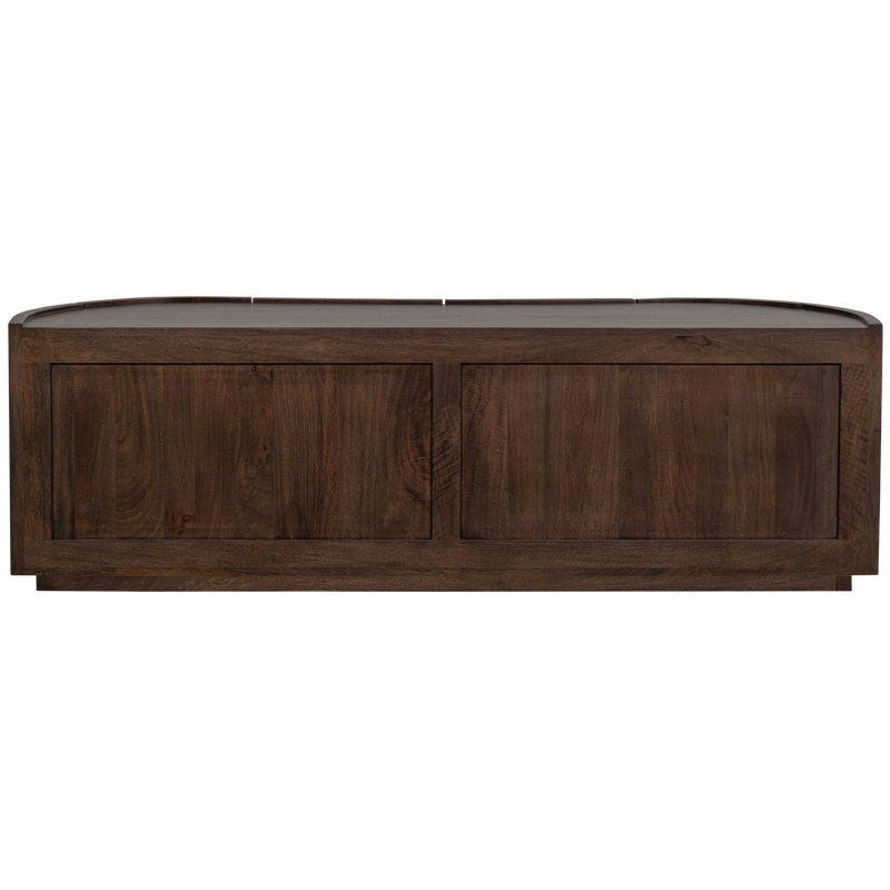 WOOOD Sense Byrå 4-Dörrar Mangoträ Mörkbrun Valnöt