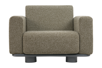 Brafab Bolster Fåtölj Antracit / Teddy Verde