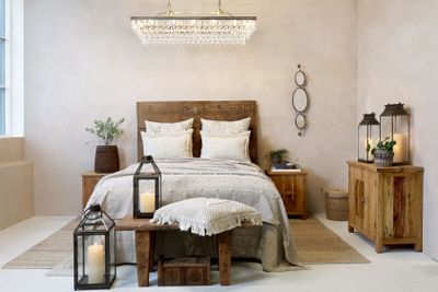 Chiq Antique Versailles Ljuskrona med droppformade glasprismor