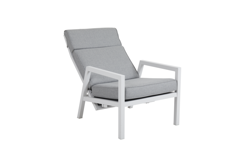 Brafab Belfort ställbar fåtölj hög vit