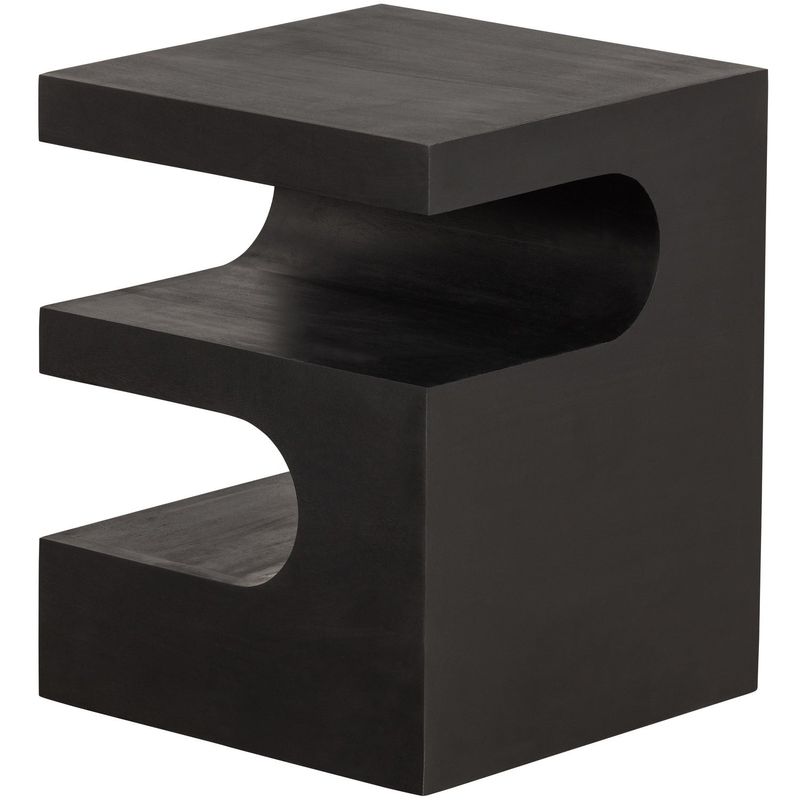 WOOOD TOMA Sidobord i Svart Mangoträ