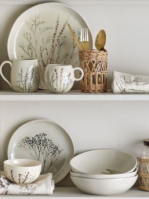 Bloomingville Bea frukostset, natur, stengods