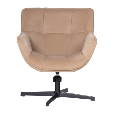 WOOOD WIBO Snurrfåtölj i Matt Sammet Sand