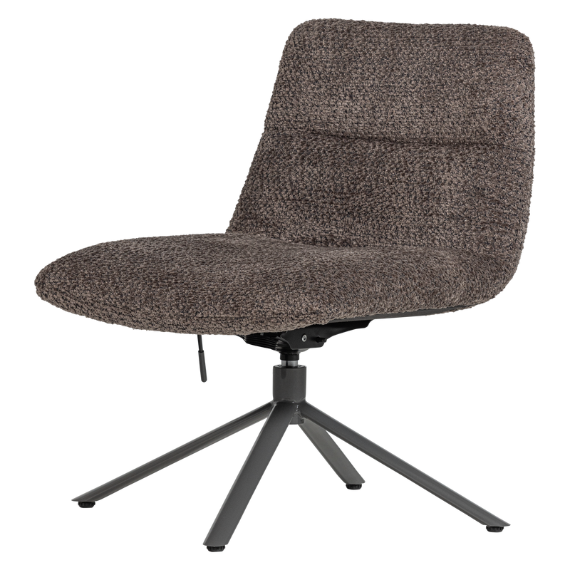 WOOOD Soren Justerbar Snurrfåtölj i Ullig Brun