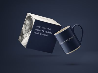 Design House Stockholm Astrid Lindgren mugg "Utan snus i två dagar" Nr. 12