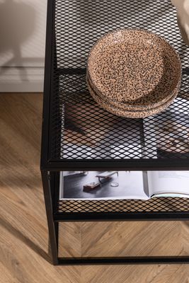 Venture Home Netz Sidobord i Svart Stål