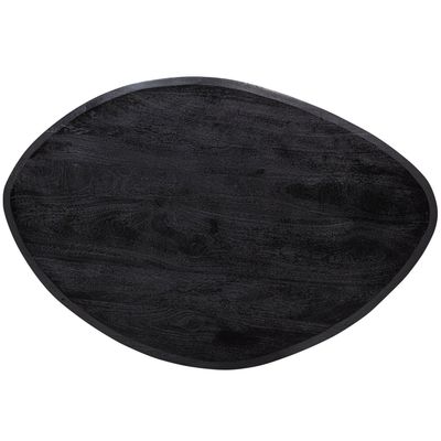 WOOOD POSTURE Soffbord Mango Trä Matt Svart Ø120 CM