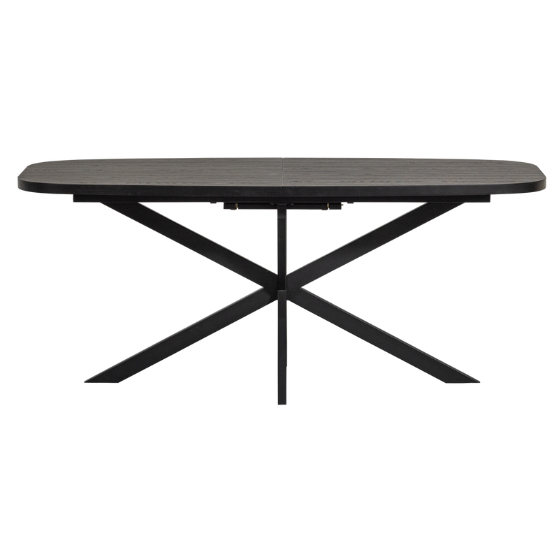 WOOOD Arros Utdragbart Matbord 180-220x90 cm i Svart MDF