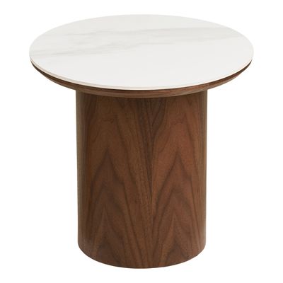 House Nordic Noli Sidobord Vit / Mörkbrun