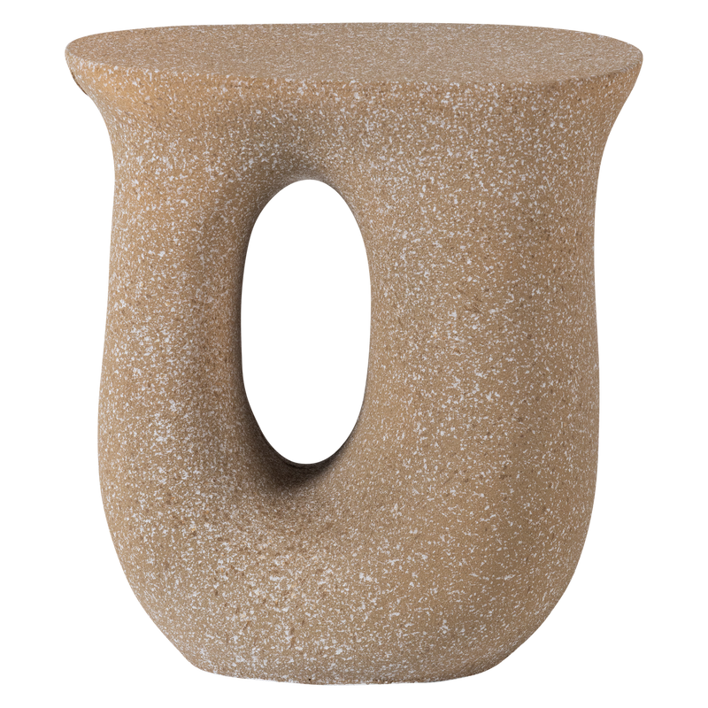 WOOOD Moson Sidobord med Spikkels Beige Grön 2 st