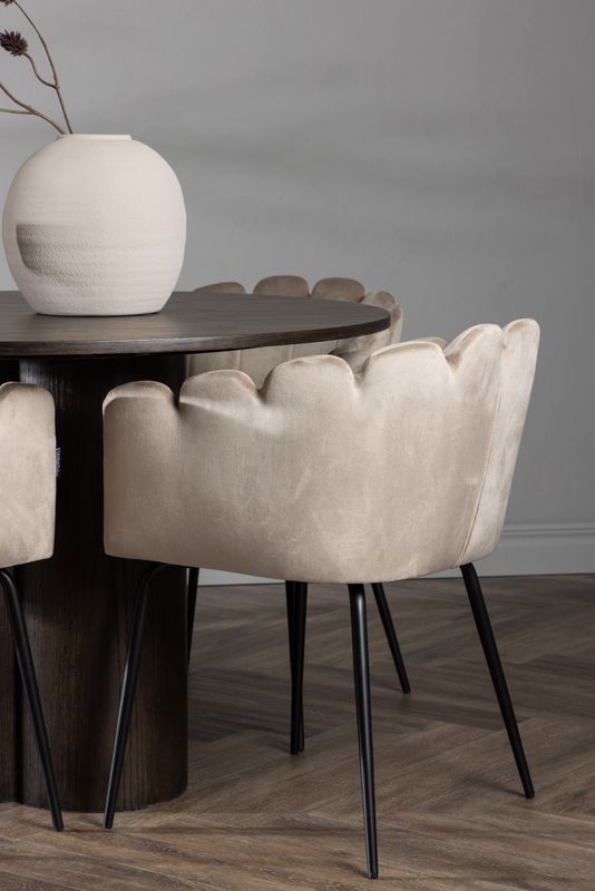 Venture Home Matgrupp Olivia med 4st matstolar Limhamn