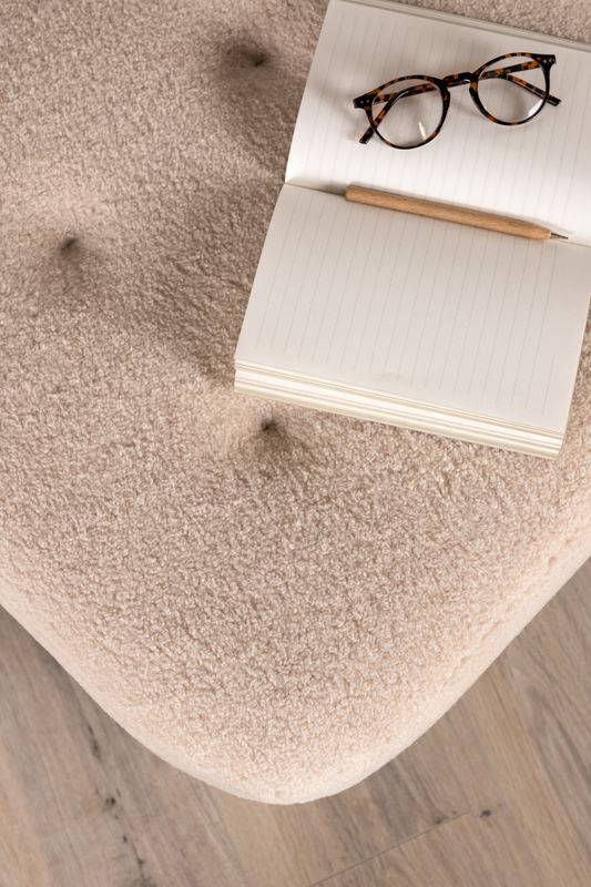 Venture Home Salina Puff - Exklusiv Sittpuff i Fleece