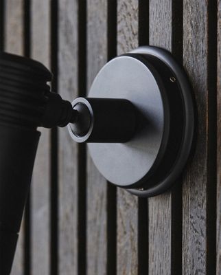 Nordal BRAGI vägglampa, utomhus - svart