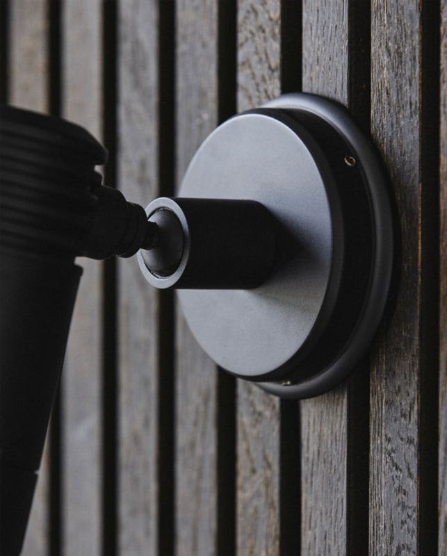 Nordal BRAGI vägglampa, utomhus - svart