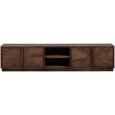 WOOOD SUN TV-bänk med Öppet Fack i Återvunnet Teak Brun