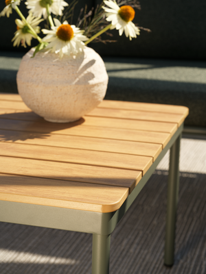 Brafab Reno Soffbord 70x110 cm Nordic Green/Natural Wood