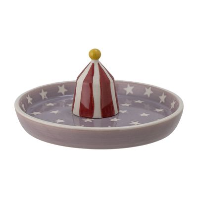 Bloomingville Mini Mylie Tallrik, Röd, Stengods - 12-pack