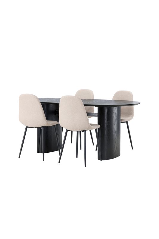 Venture Home Matgrupp Isolde med stolarna Polar