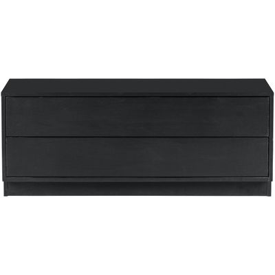 WOOOD FINCA TV-Bänk 100 cm Grenen Djup Svart