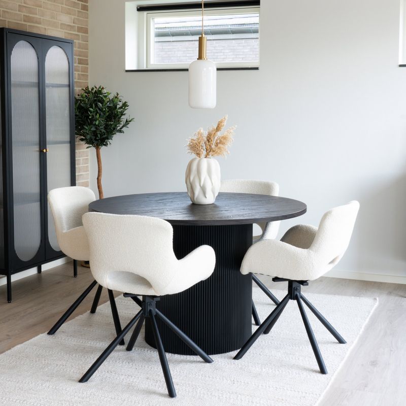 House Nordic Boavista och Amorim Matgrupp Mörkbrun, Benvit