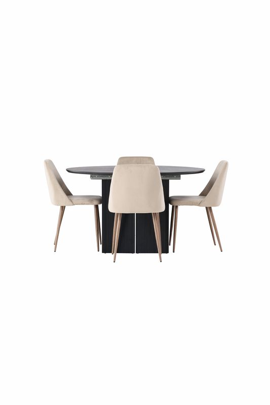 Venture Home Matgrupp Matilda med stolar Night