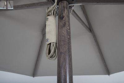 Brafab Paliano Parasoll Ø350cm Brun/Taupe