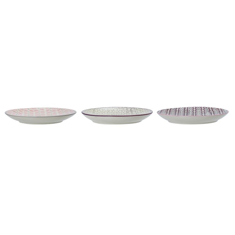 Bloomingville Maya Tallrik, Lila, Stengods - 12-pack
