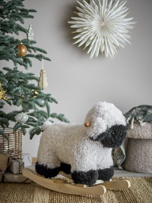 Bloomingville Dolly Gungdjur, Får, Vit, Polyester