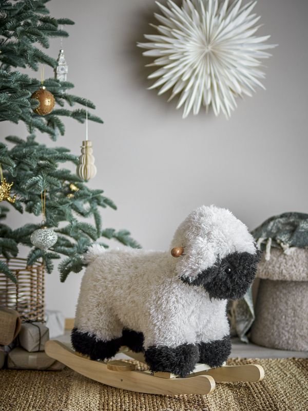 Bloomingville Dolly Gungdjur, Får, Vit, Polyester