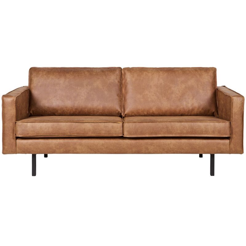 WOOOD Rodeo 2.5-sits Soffa i Eco Läder Konjak