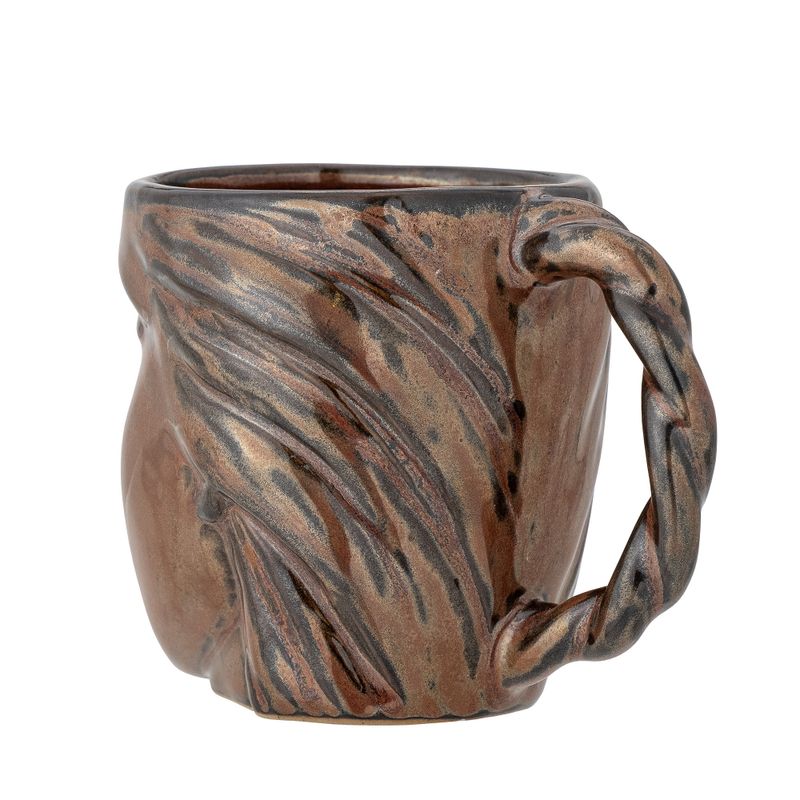Bloomingville Reeha Mugg, Brun, Stengods - 8-pack