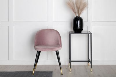 Venture Home Velvet Matstol 2-pack - Gammelrosa