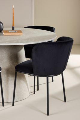 Venture Home Matbord Lanzo med Edina Stol