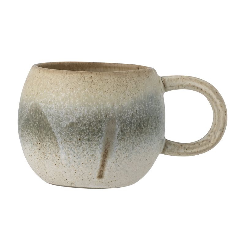 Bloomingville Elia Mugg, Grön, Stengods - 12-pack