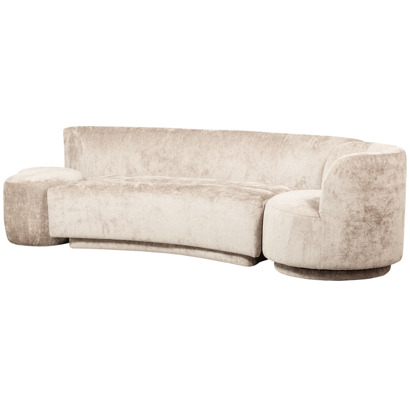 WOOOD Combi-Popular: Soffa + Fåtölj + Puff Natural