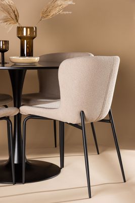 Venture Home Matgrupp Glade med 4st matstolar Modesto