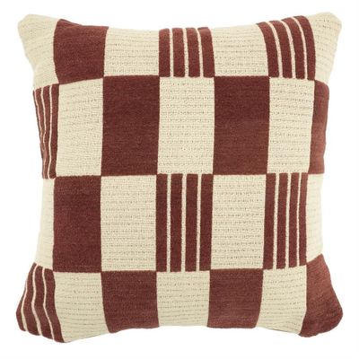 By Boo Prydnadskudde Twist 45x45 cm - Burgundy Röd