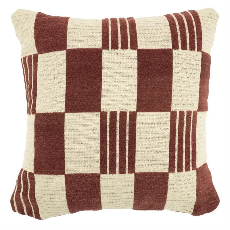 By Boo Prydnadskudde Twist 45x45 cm - Burgundy Röd